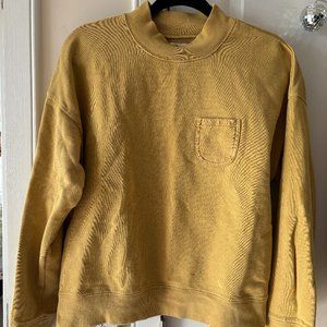 Madewell Garment-Dyed (Re)sourced Cotton Studio Mockneck Sweatshirt